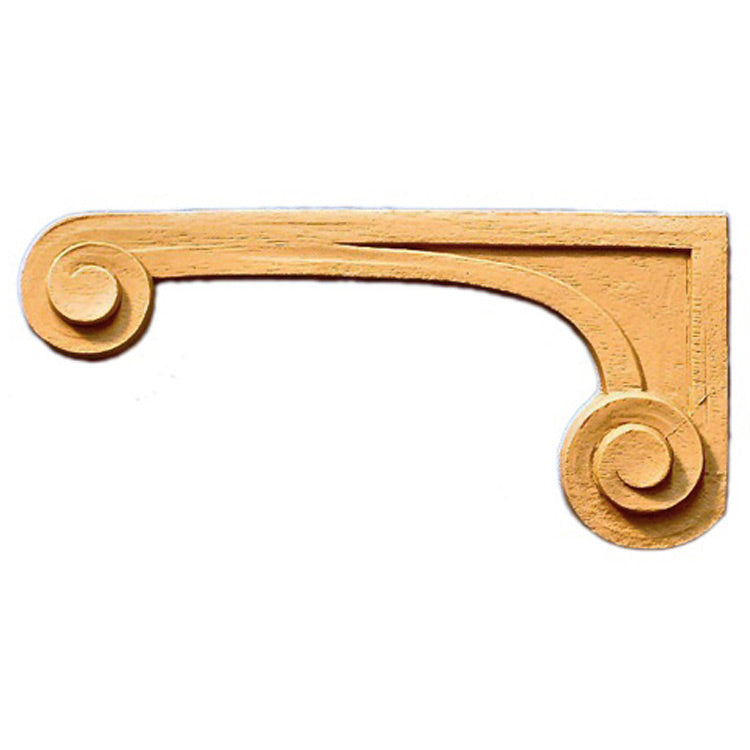 ColumnsDirect.com - 2-5/8"(W) x 5-1/2"(H) x 1/4"(Relief) - Classic French Style Stair Bracket Design - [Compo Material]