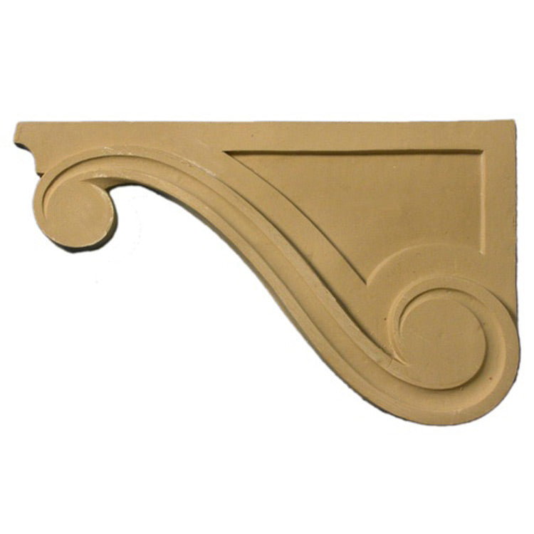 ColumnsDirect.com - 11"(W) x 6-3/4"(H) x 9/16"(Relief) - Renaissance Style Stair Bracket Design - [Compo Material]