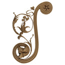 ColumnsDirect.com - 5"(W) x 6-3/8"(H) x 5/32"(Relief) - Italian Style Stair Bracket Design - [Compo Material]