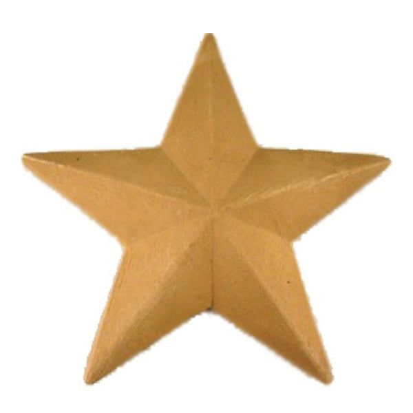 brockwell incorporated - 6" wide compo resin star applique design