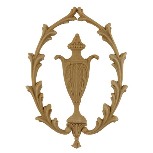 Urn Resin Appliques for Wood Fireplace Mantels - URN-F2141-CP-2 - Buy Online at ColumnsDirect.com