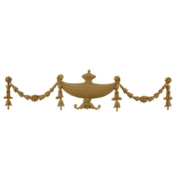 Urn Resin Appliques for Wood Fireplace Mantels - URN-F1491-CP-2 - Buy Online at ColumnsDirect.com