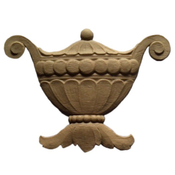Urn Resin Appliques for Wood Fireplace Mantels - URN-F1645-CP-2 - Buy Online at ColumnsDirect.com