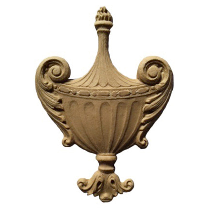 Urn Resin Appliques for Wood Fireplace Mantels - URN-F3645-CP-2 - Buy Online at ColumnsDirect.com