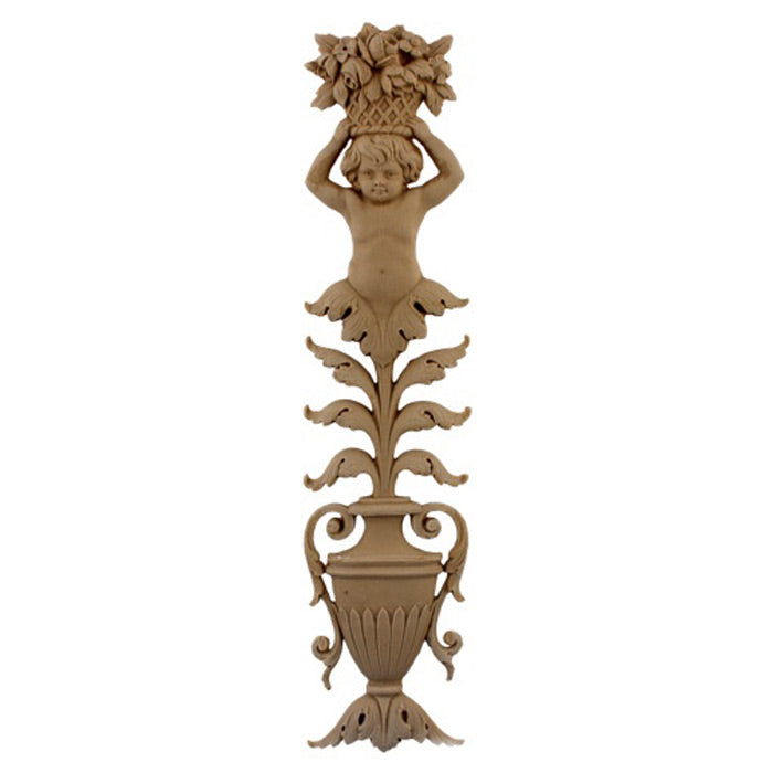 Urn Resin Appliques for Wood Fireplace Mantels - URN-F9455-CP-2 - Buy Online at ColumnsDirect.com