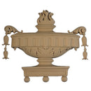 Urn Resin Appliques for Wood Fireplace Mantels - URN-9375-CP-2 - Buy Online at ColumnsDirect.com