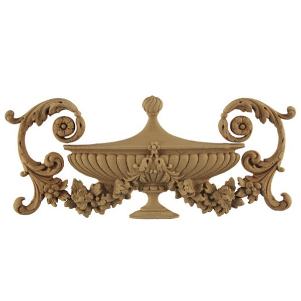 Urn Resin Appliques for Wood Fireplace Mantels - URN-6475-CP-2 - Buy Online at ColumnsDirect.com