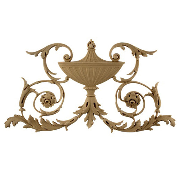 Urn Resin Appliques for Wood Fireplace Mantels - URN-5267-CP-2 - Buy Online at ColumnsDirect.com