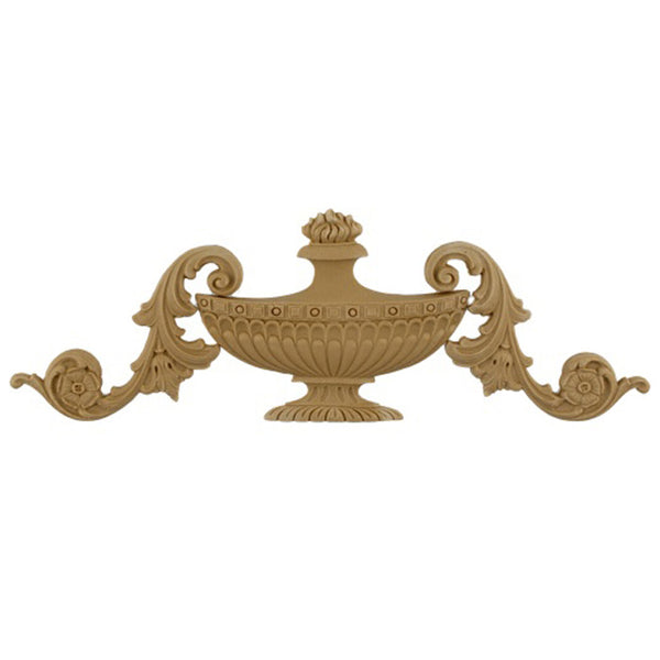 Urn Resin Appliques for Wood Fireplace Mantels - URN-14041-CP-2 - Buy Online at ColumnsDirect.com