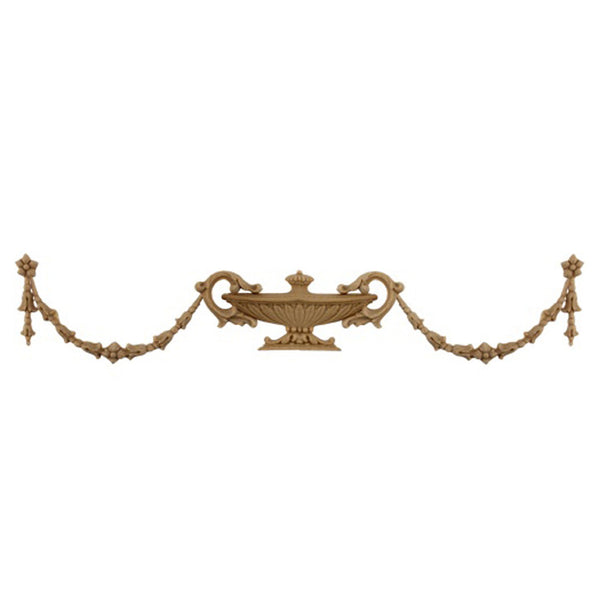 Urn Resin Appliques for Wood Fireplace Mantels - URN-F429-CP-2 - Buy Online at ColumnsDirect.com