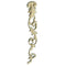 Decorative 1-7/8"(W) x 10-7/8"(H) x 3/8"(Relief) - Louis XV Vertical Drop Accent - [Compo Material] - Brockwell Incorporated