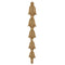 Decorative 3/4"(W) x 5-1/4"(H) - Ornate Vertical Bell Flower Drop Accent  - [Compo Material] - Brockwell Incorporated