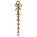 Decorative 2-1/2"(W) x 12"(H) x 5/16"(Relief) - Colonial Vertical Drop Applique - [Compo Material] - Brockwell Incorporated