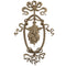 Decorative 7"(W) x 12"(H) x 3/8"(Relief) - Louis XVI Interior Vertical Drop Applique - [Compo Material] - Brockwell Incorporated