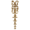 Decorative 2-3/8"(W) x 10-1/4"(H) x 3/8"(Relief) - French Renaissance Vertical Drop Applique - [Compo Material] - Brockwell Incorporated