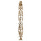 Decorative 3-3/4"(W) x 26-3/4"(H) x 1/2"(Relief) - Louis XVI Vertical Drop Applique - [Compo Material] - Brockwell Incorporated