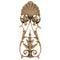 Decorative 3"(W) x 7-5/8"(H) x 1/2"(Relief) - Italian Renaissance Vertical Drop Applique - [Compo Material] - Brockwell Incorporated