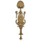 Decorative 4-3/4"(W) x 17-1/4"(H) x 3/8"(Relief) - Shell Vertical Drop Applique - [Compo Material] - Brockwell Incorporated