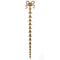 Decorative 4"(W) x 25-3/4"(H) x 1/4"(Relief) - Bell Flower Vertical Drop Applique - [Compo Material] - Brockwell Incorporated