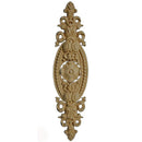 Decorative 3-3/4"(W) x 14-3/4"(H) x 3/8"(Relief) - Renaissance Leaf Drop Applique - [Compo Material] - Brockwell Incorporated