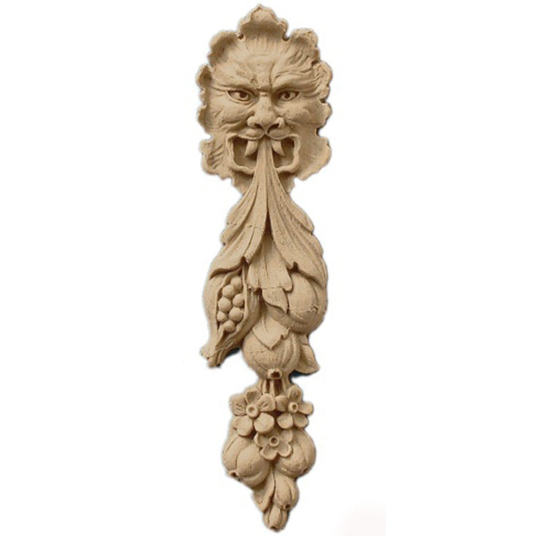 Decorative 1-1/2"(W) x 6"(H) x 3/8"(Relief) - Fruit Vertical Drop Applique - [Compo Material] - Brockwell Incorporated