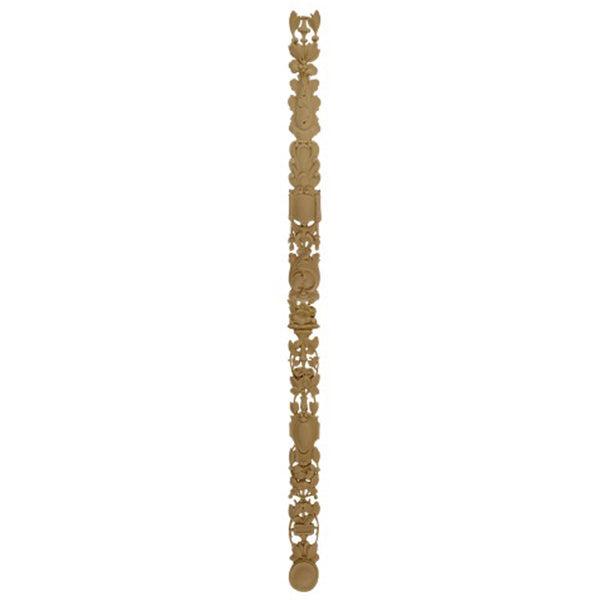 Decorative 2-3/8"(W) x 32"(H) x 1/4"(Relief) - Vertical Drop Applique - [Compo Material] - Brockwell Incorporated