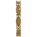 Decorative 4"(W) x 26-1/2"(H) x 3/8"(Relief) - Vertical Drop Applique - [Compo Material] - Brockwell Incorporated