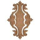 Decorative 6-1/2"(W) x 10"(H) x 3/8"(Relief) - Specialty Vertical Drop Applique - [Compo Material] - Brockwell Incorporated