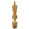 Decorative 1"(W) x 5-1/2"(H) - Wheat Stalk Vertical Drop Applique  - [Compo Material] - Brockwell Incorporated