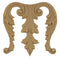 Decorative 5-1/2"(W) x 5-1/2"(H) - Acanthus Leaf Vertical Drop Applique - [Compo Material] - Brockwell Incorporated