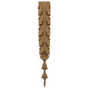 Decorative 1-1/2"(W) x 11-1/4"(H) - Vertical Acanthus Drop Applique - [Compo Material] - Brockwell Incorporated