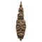 Decorative 1-7/8"(W) x 6-7/8"(H) - Leaf Batch Vertical Drop Applique - [Compo Material] - Brockwell Incorporated