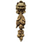 Decorative 1-1/2"(W) x 6"(H) - Fruit Drop w/ Green Man Applique - [Compo Material] - Brockwell Incorporated