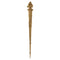 Decorative 3-1/4"(W) x 30-1/4"(H) x 7/8"(Relief) - Empire Torch Vertical Drop Applique - [Compo Material] - Brockwell Incorporated