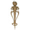 Decorative 1-7/8"(W) x 6-5/8"(H) x 1/2"(Relief) - Louis XVI Torch Vertical Drop Applique - [Compo Material] - Brockwell Incorporated