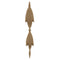 Decorative 3/4"(W) x 8-1/2"(H) - Simple Vertical Drop Applique - [Compo Material] - Brockwell Incorporated
