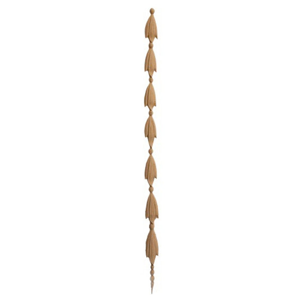 Decorative 3/4"(W) x 11-1/2"(H) - Classic Vertical Drop Applique - [Compo Material] - Brockwell Incorporated