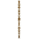 Decorative 1-5/8"(W) x 25-1/2"(H) - Ornate Vertical Drop Applique for Woodwork - [Compo Material] - Brockwell Incorporated