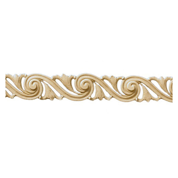 1-5/8"(H) x 3/16"(Relief) - French Style Vitruvian Wave Molding Design - [Compo Material]-Brockwell Incorporated